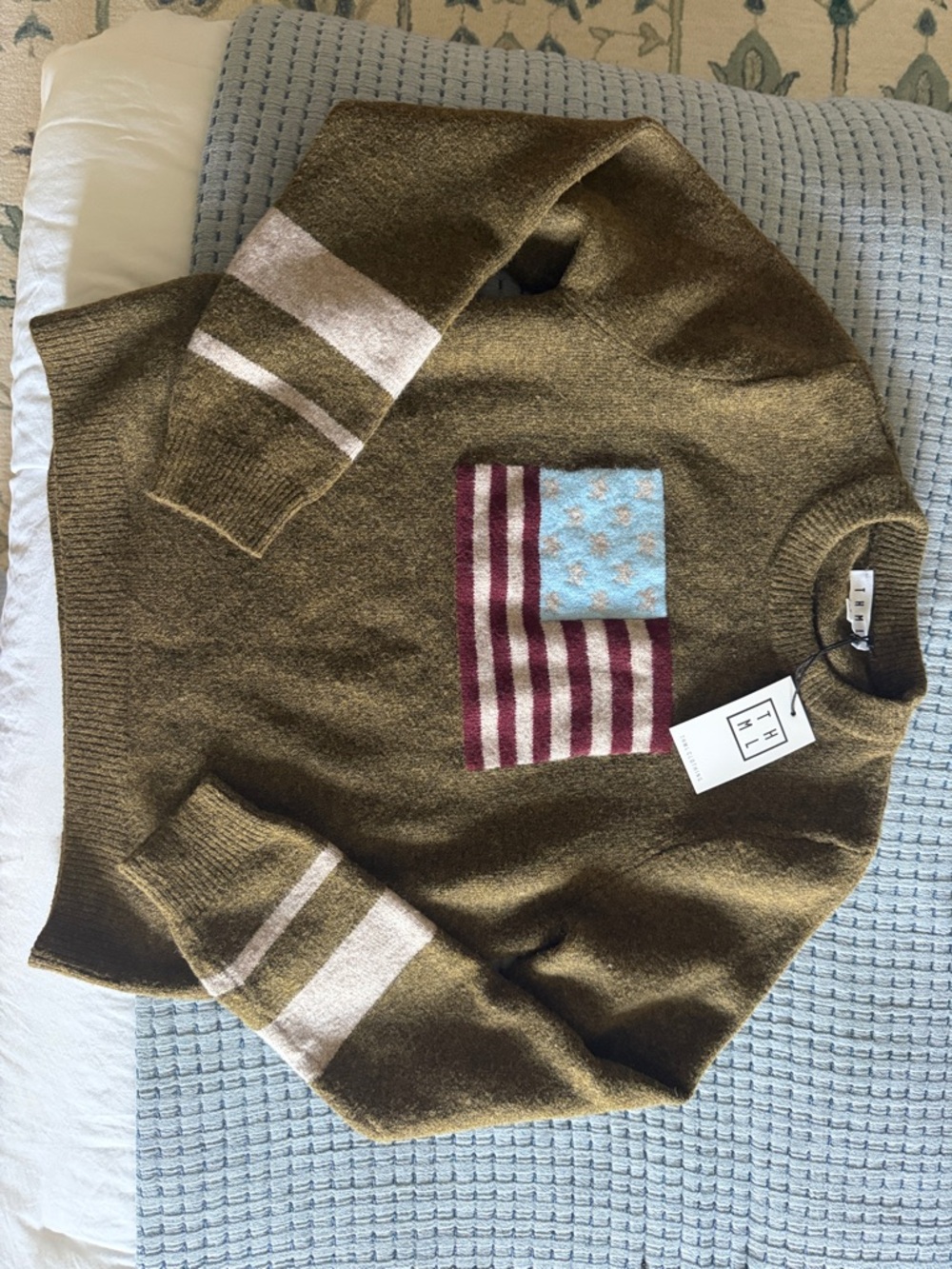 Olive brown women’s THML sweater new with tags